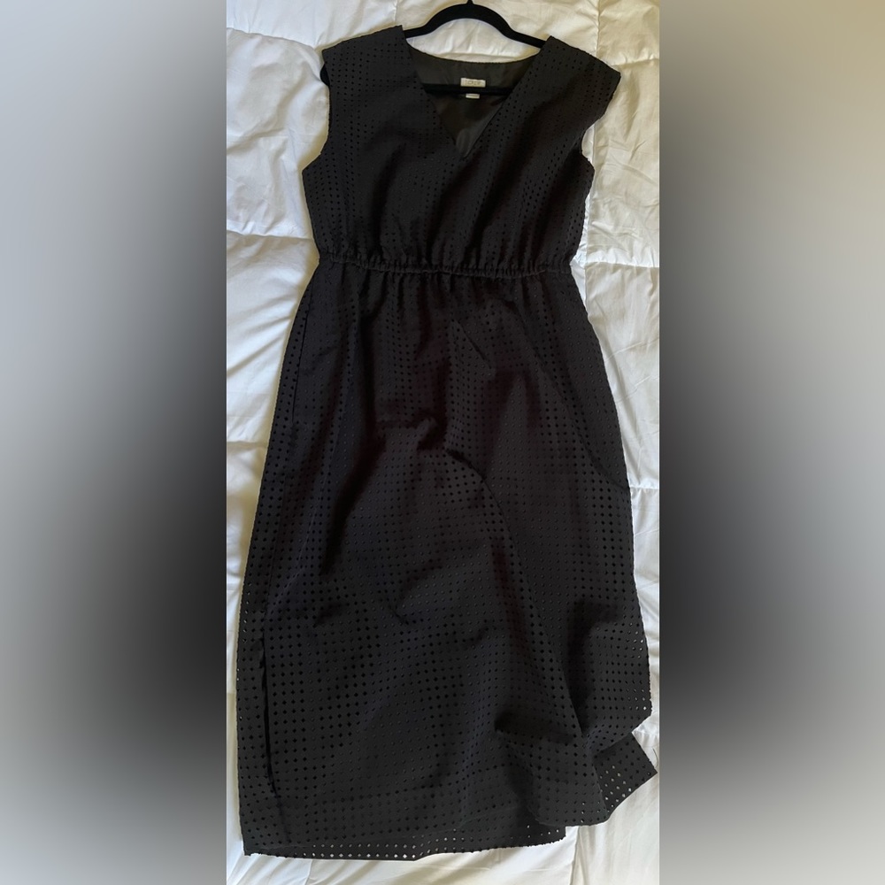 J. Crew Factory laser cut midi dress